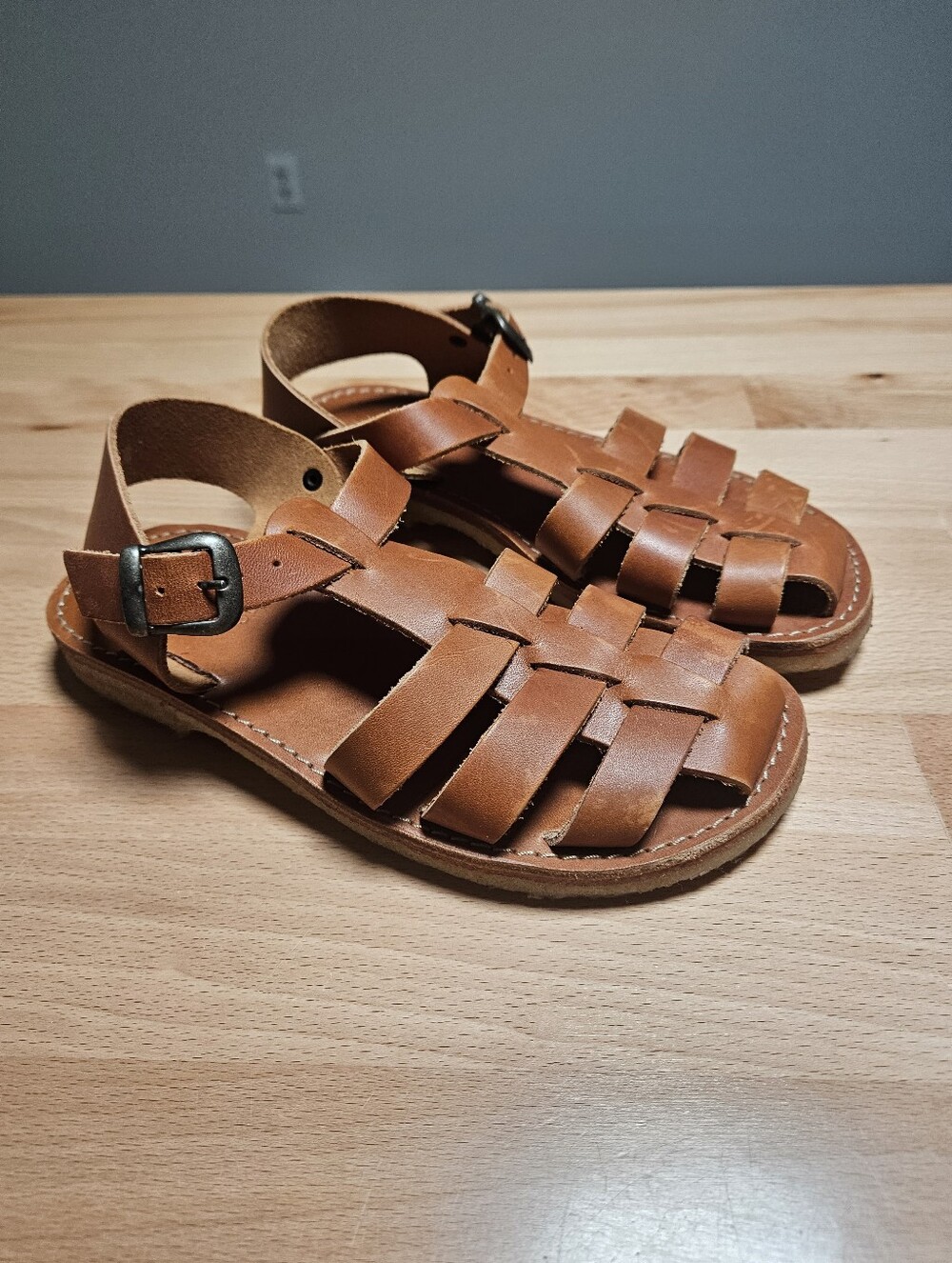 Duckfeet Ringkobing Brown Leather Fisherman Sandals Size 36